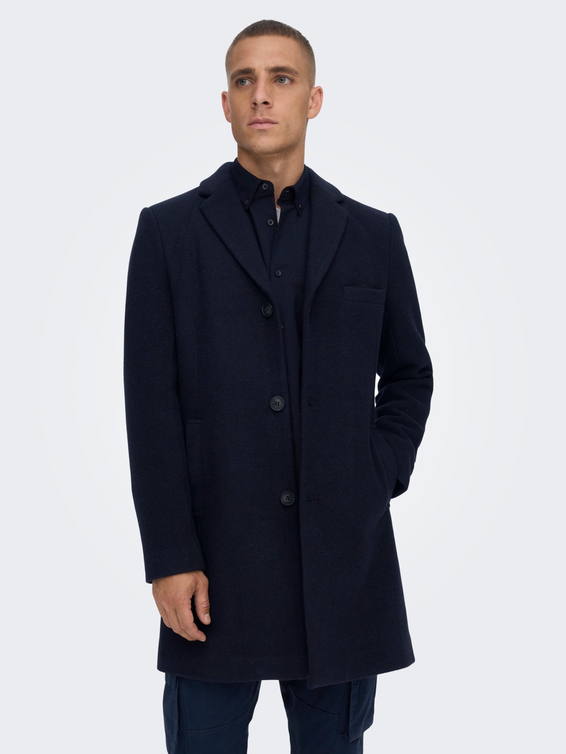 Short wool coat