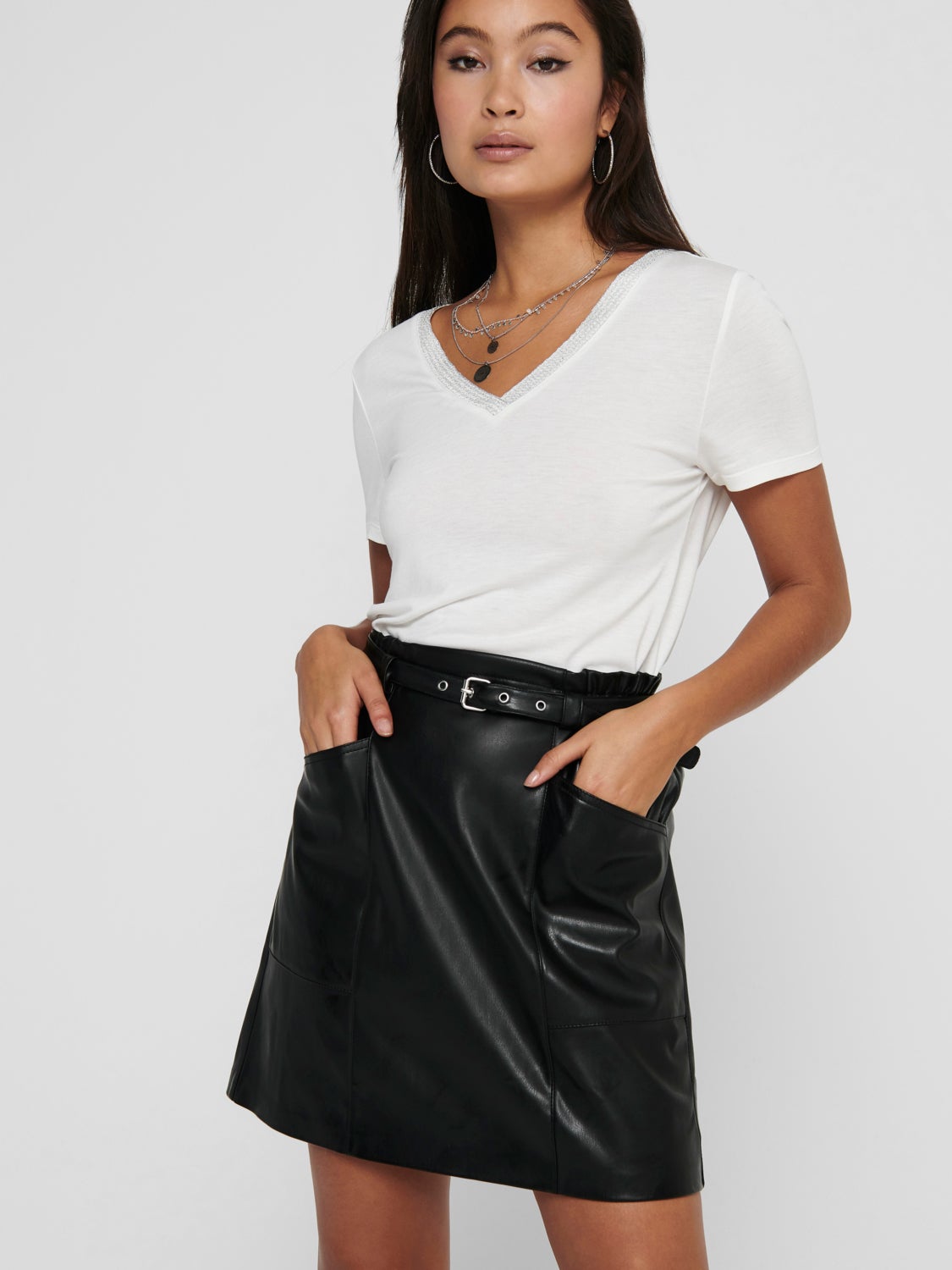 Faux leather Skirt
