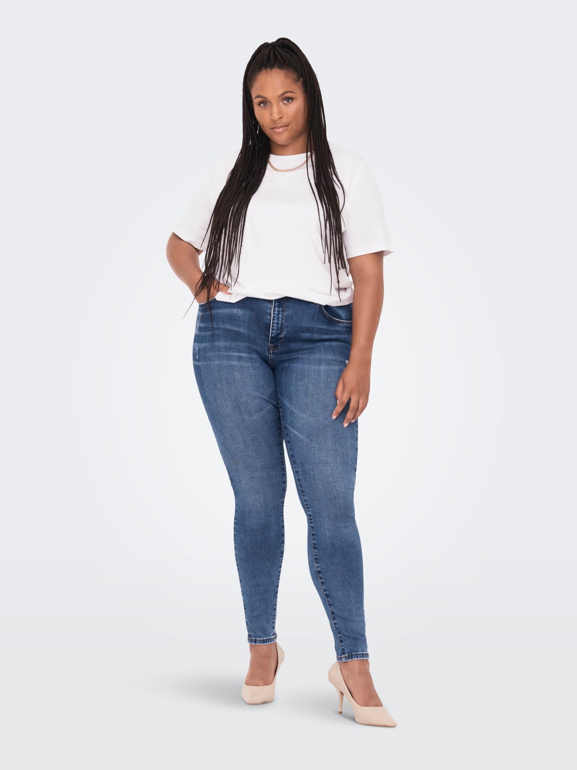 Curvy CARWiser reg dest Skinny fit jeans