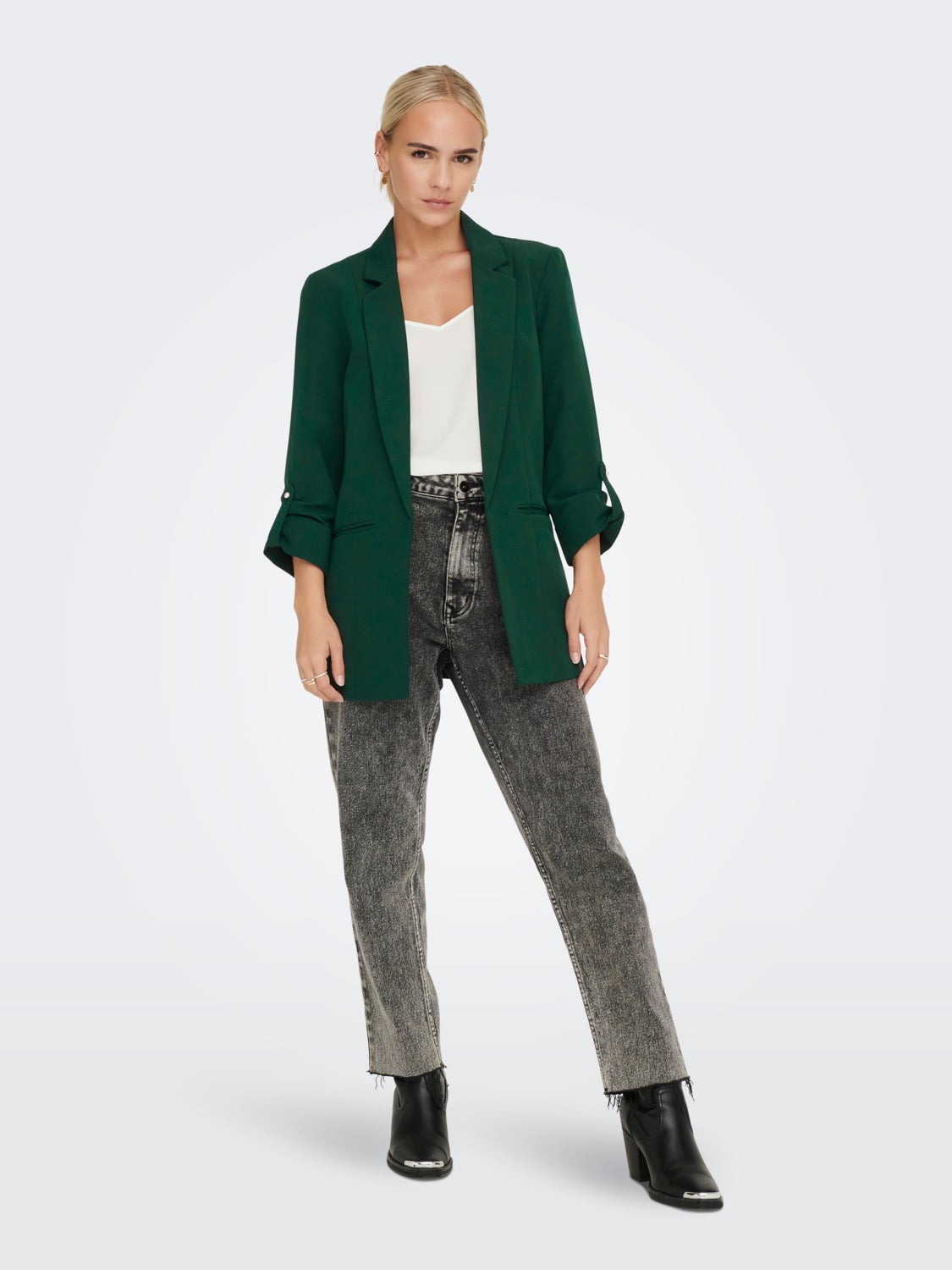 Long 3/4 sleeved blazer