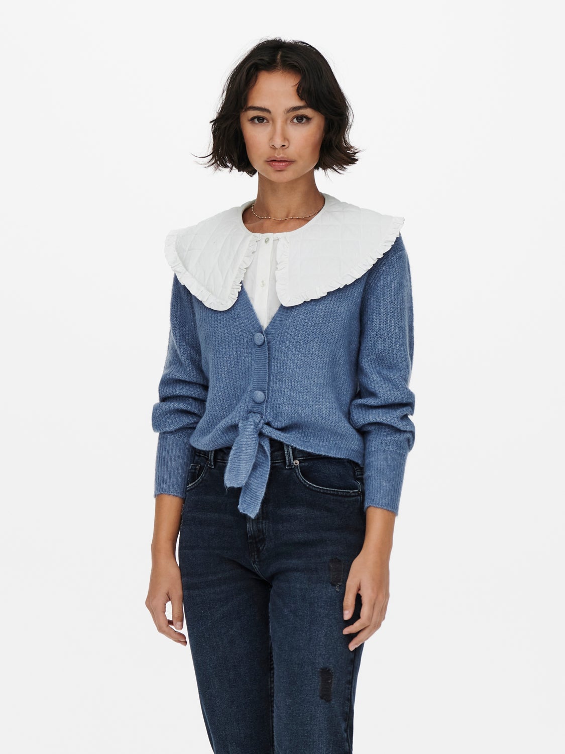 Quilted shirt Collar