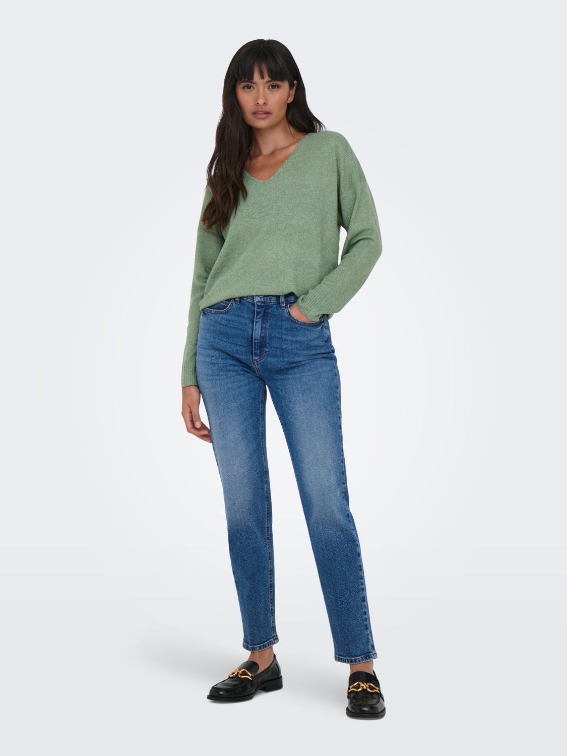 V-neck Knitted Pullover