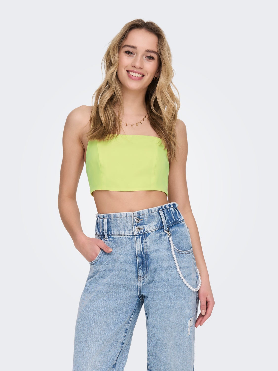 Cropped Top With Adjustable Straps