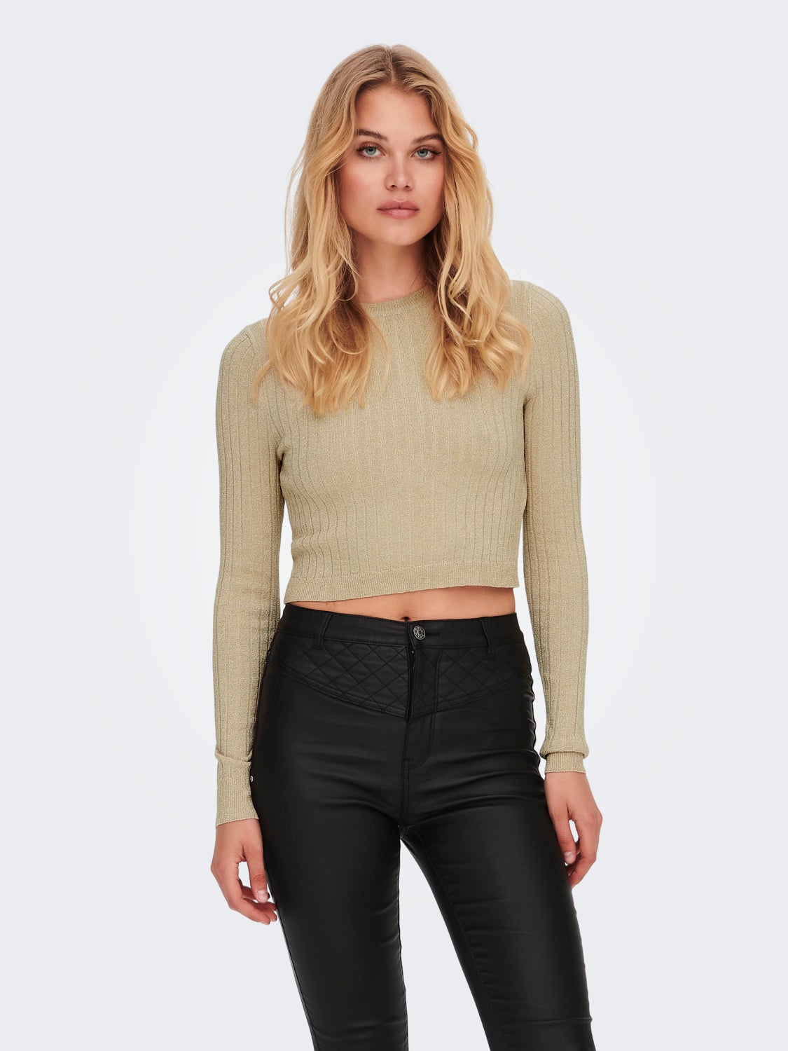 Cropped Knitted Pullover