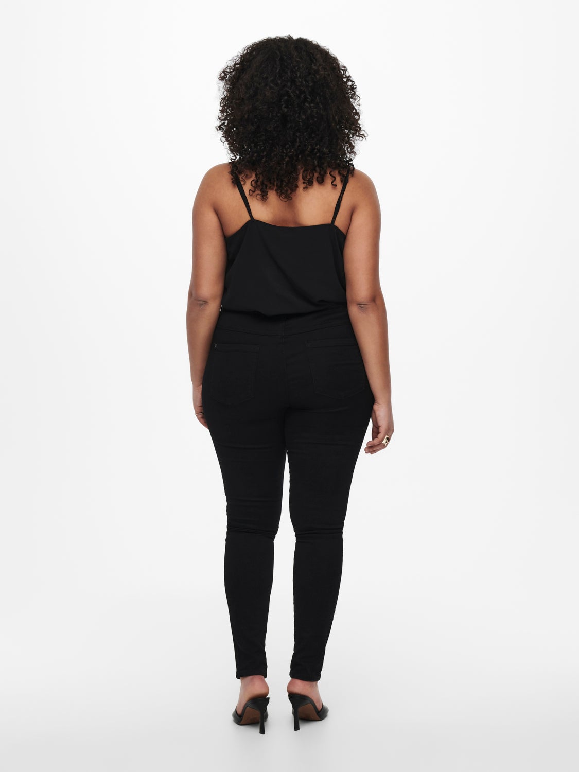 CARAIGUSTA HW SKINNY JEANS BLACK NOOS