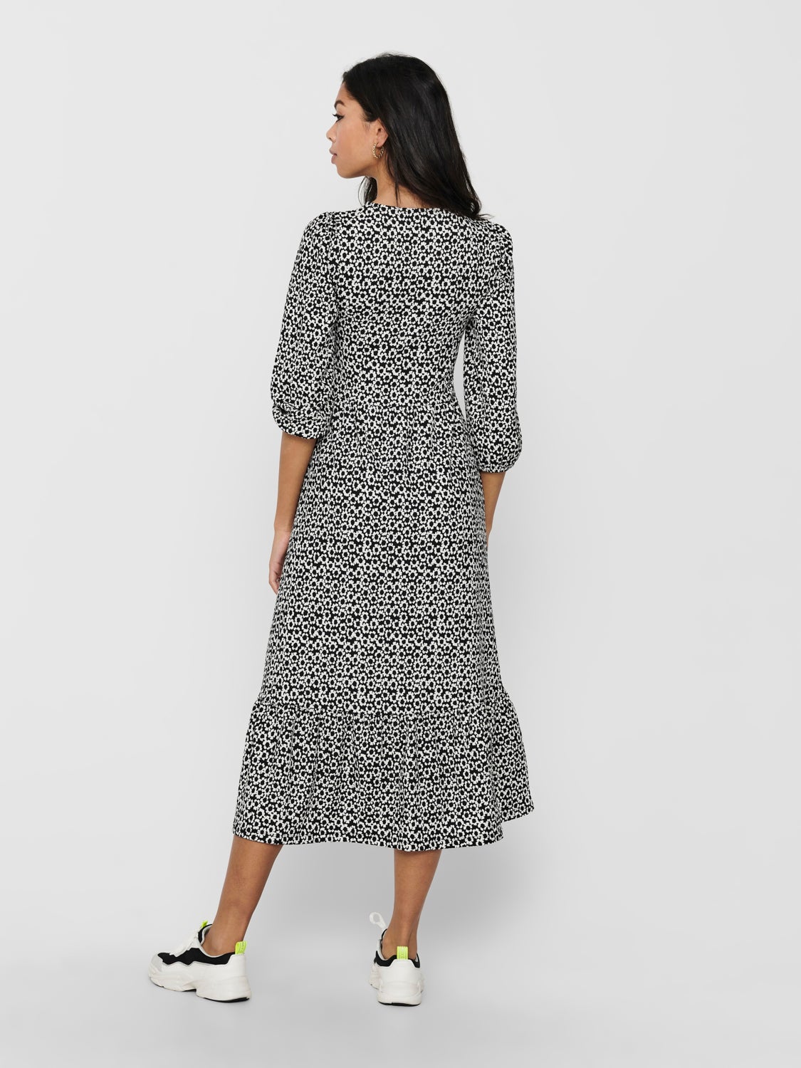 Printed Long Sleeved dress