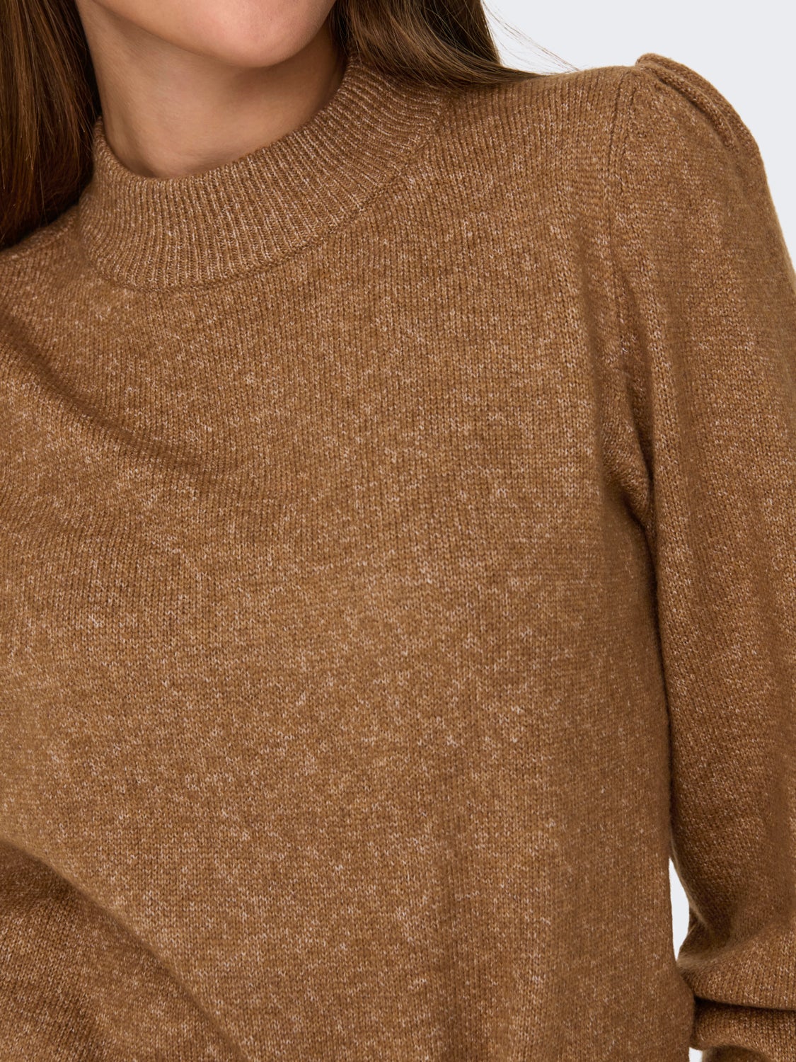 High neck knitted pullover