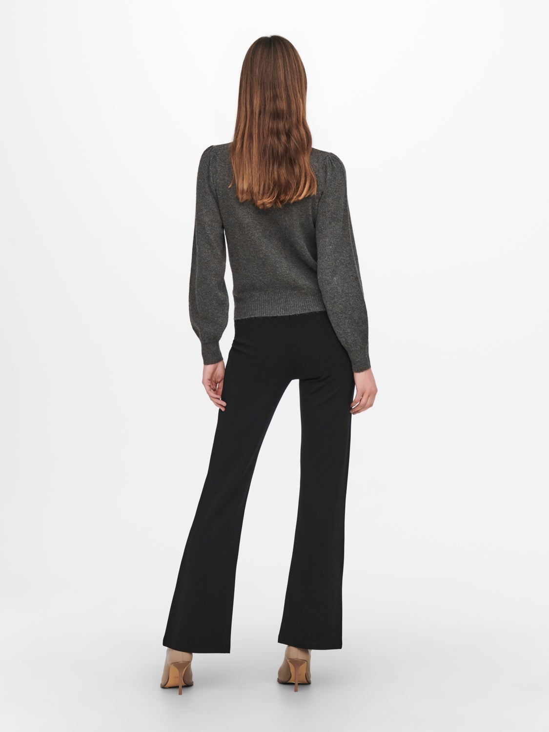 High neck knitted pullover