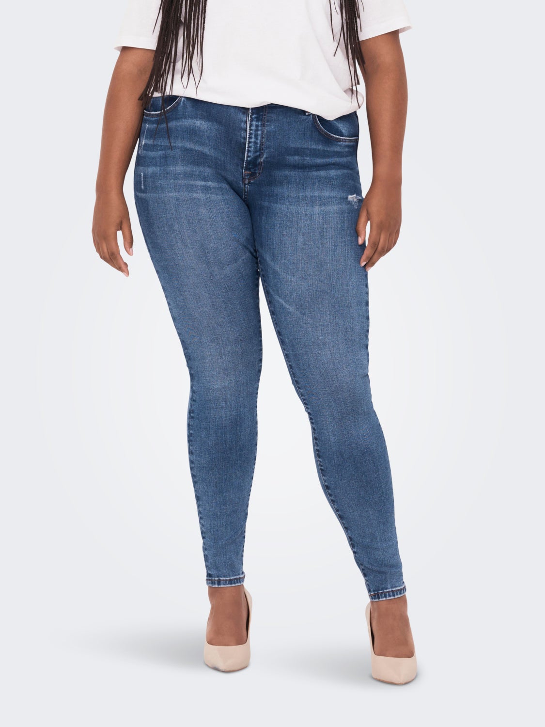 Curvy CARWiser reg dest Skinny fit jeans