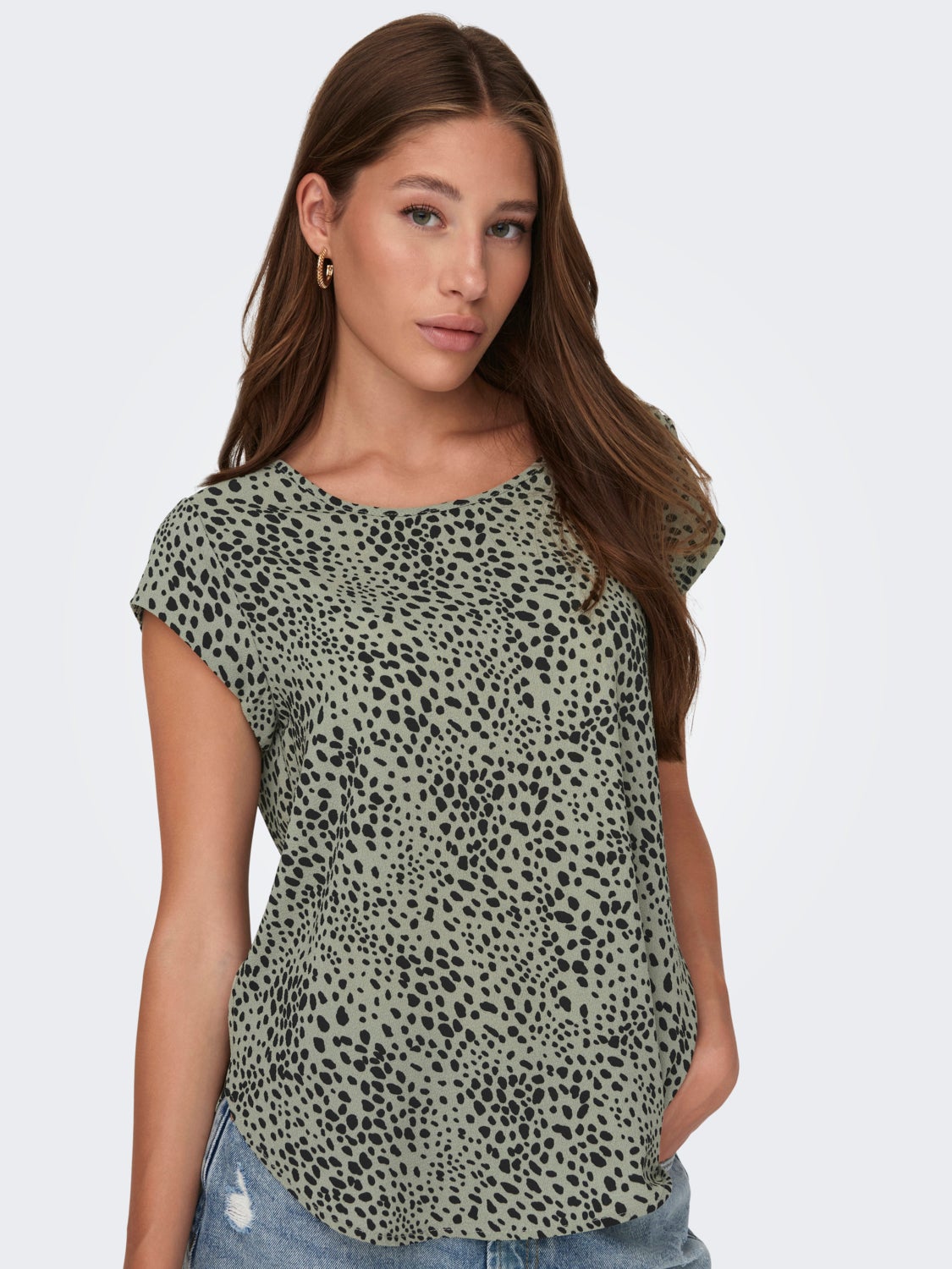 Printed Short Sleeved Top