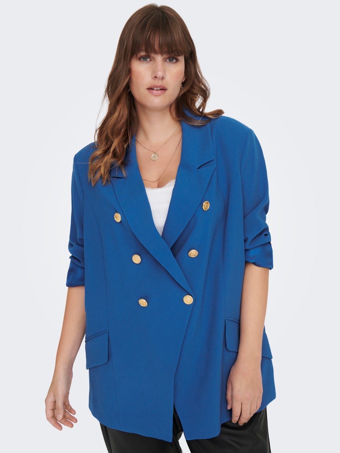 Curvy Button Blazer