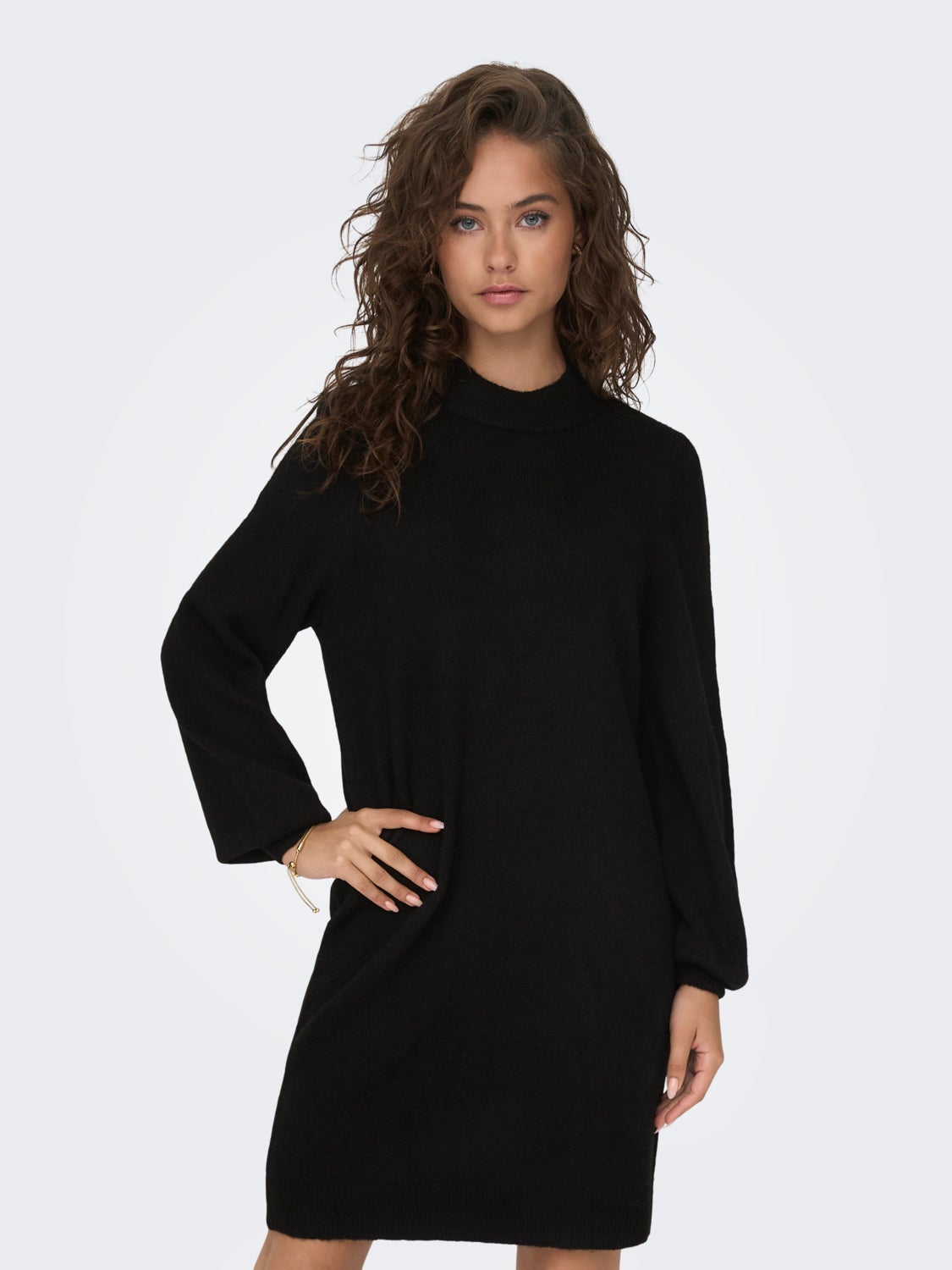 High neck Knitted Dress