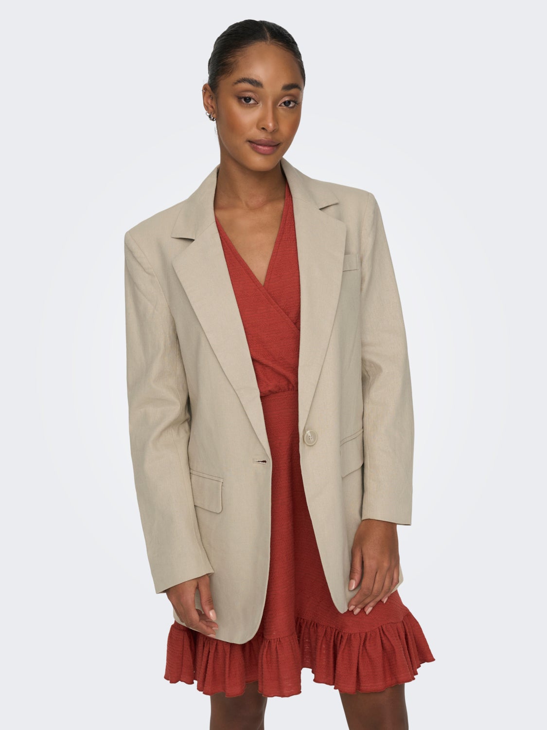 Oversize Fit Reverse Blazer