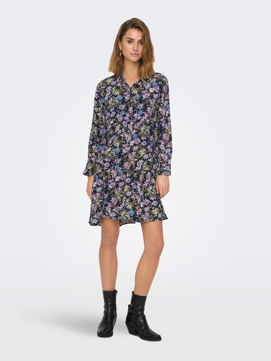 Mini dress with print