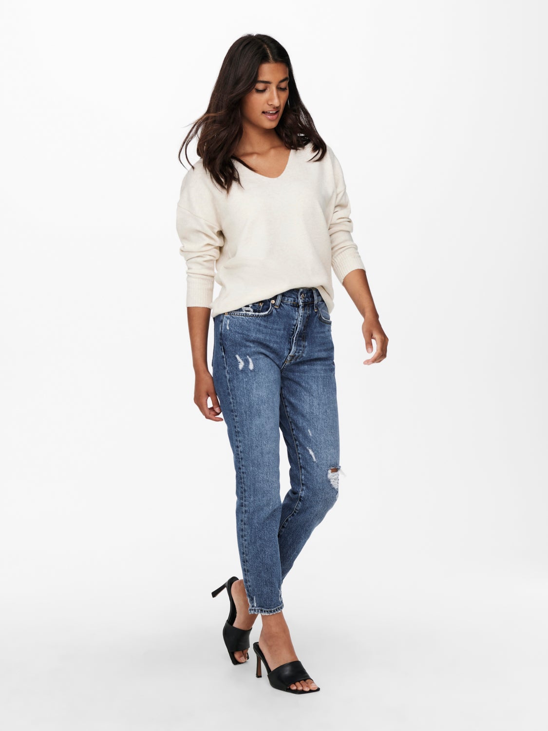 V-neck Knitted Pullover