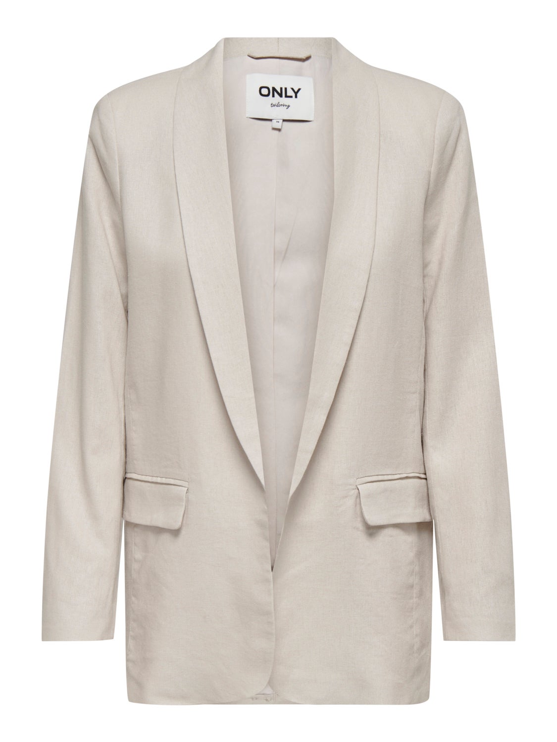 Loose fit open blazer