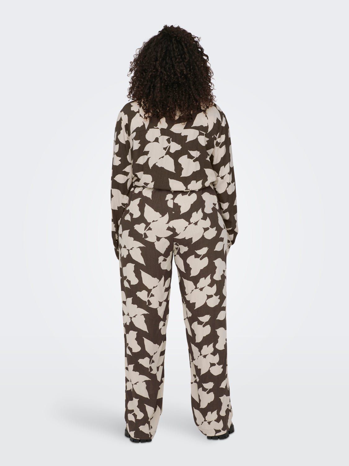 Curvy pants with print