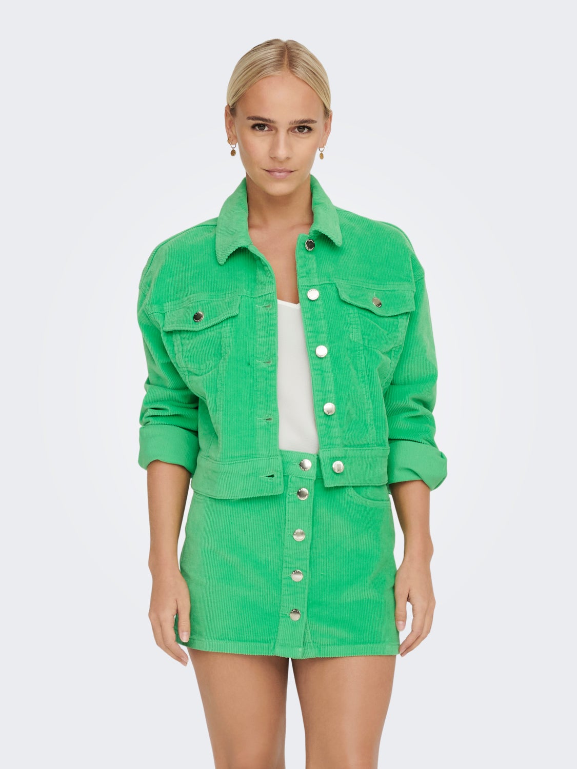 Cropped Corduroy Jacket