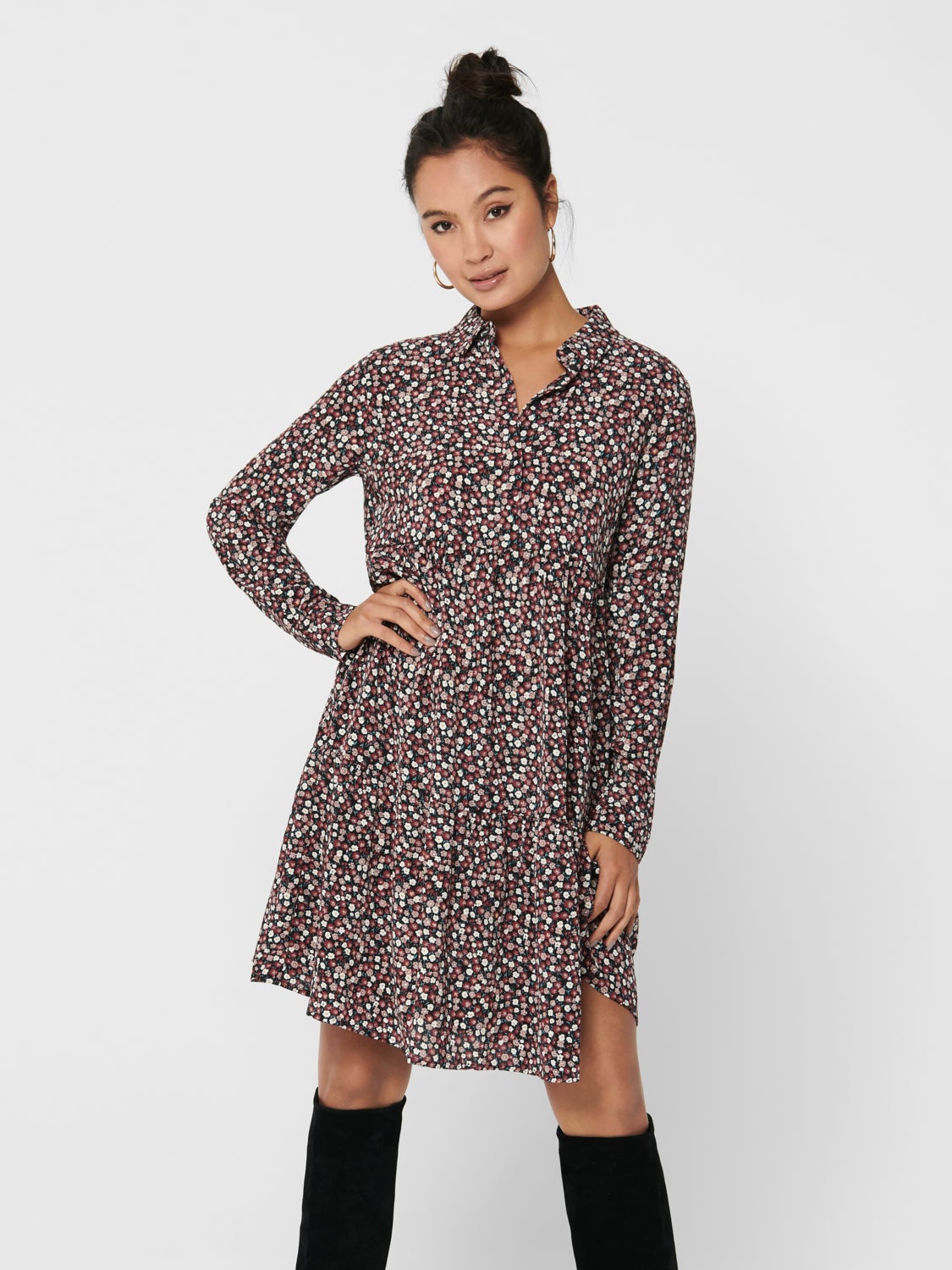 Mini dress with print