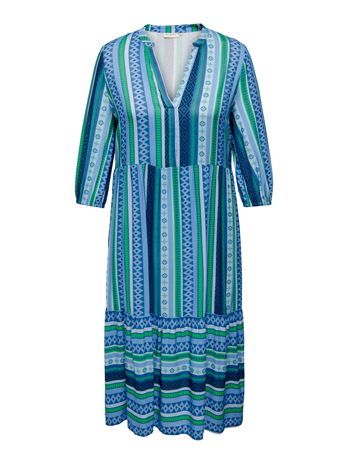 Curvy V-Neck printed Dress