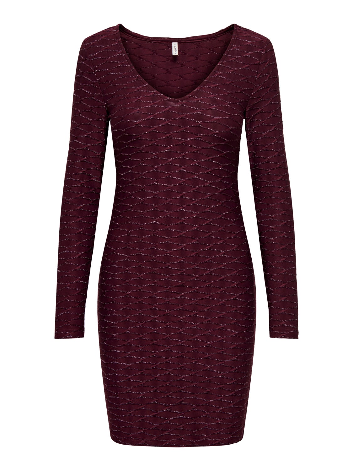 Mini slim dress with glitter