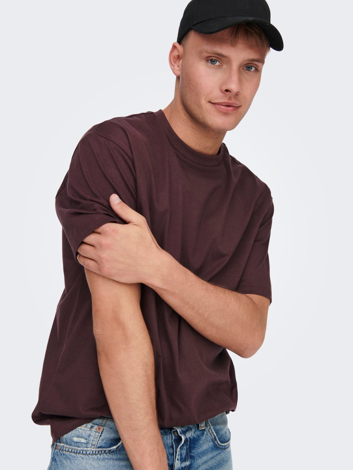 Oversized o-hals t-shirt