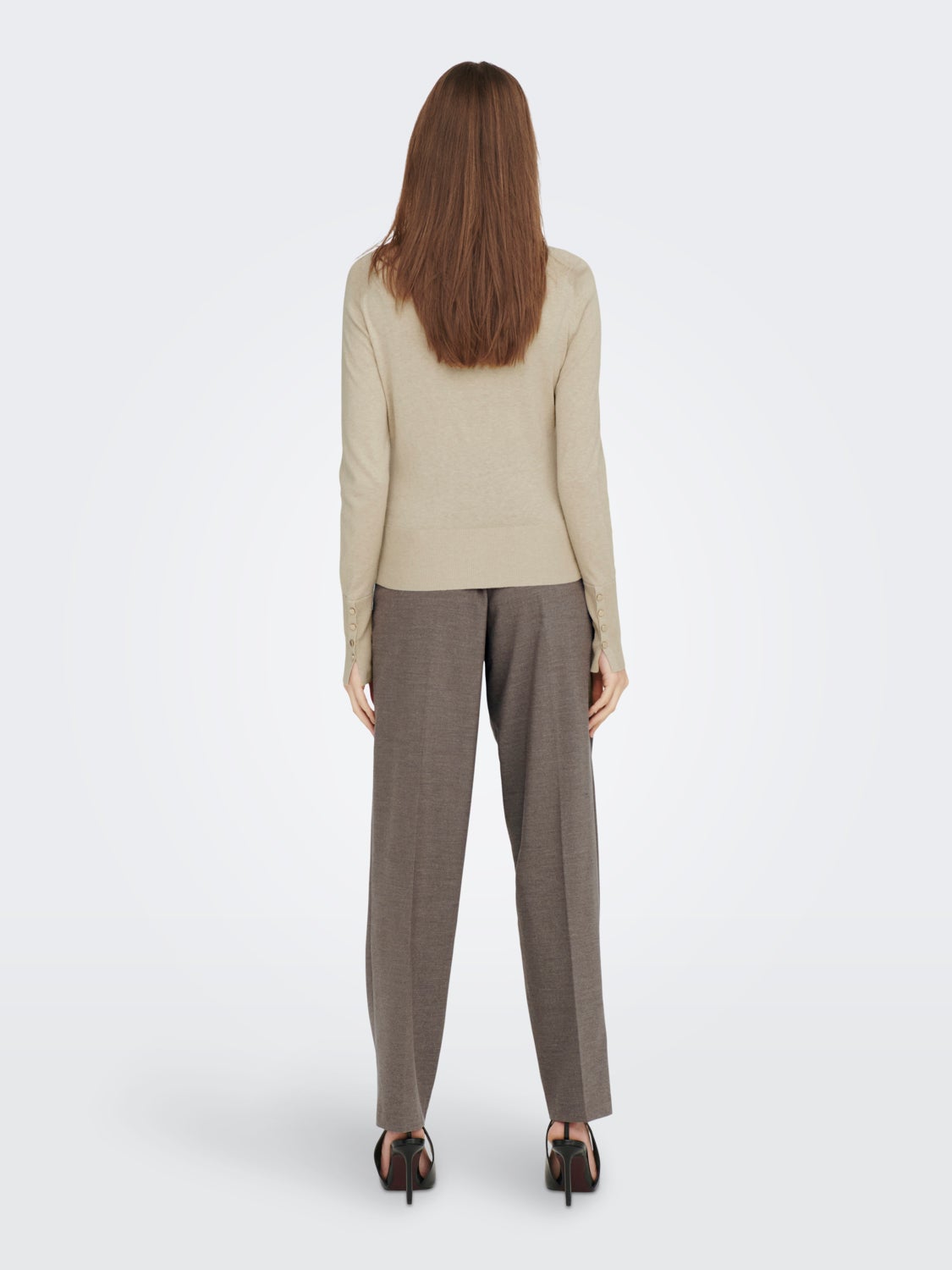 Silk O-neck Knitted Pullover