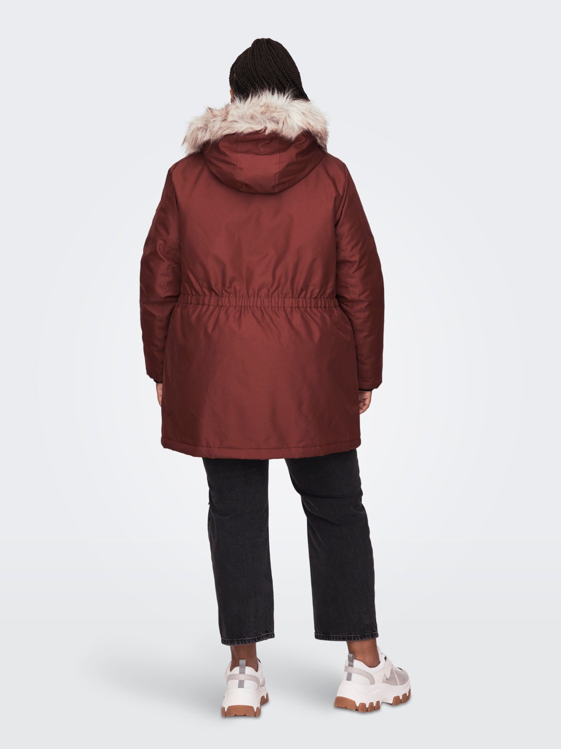 Curvy jacket with hood