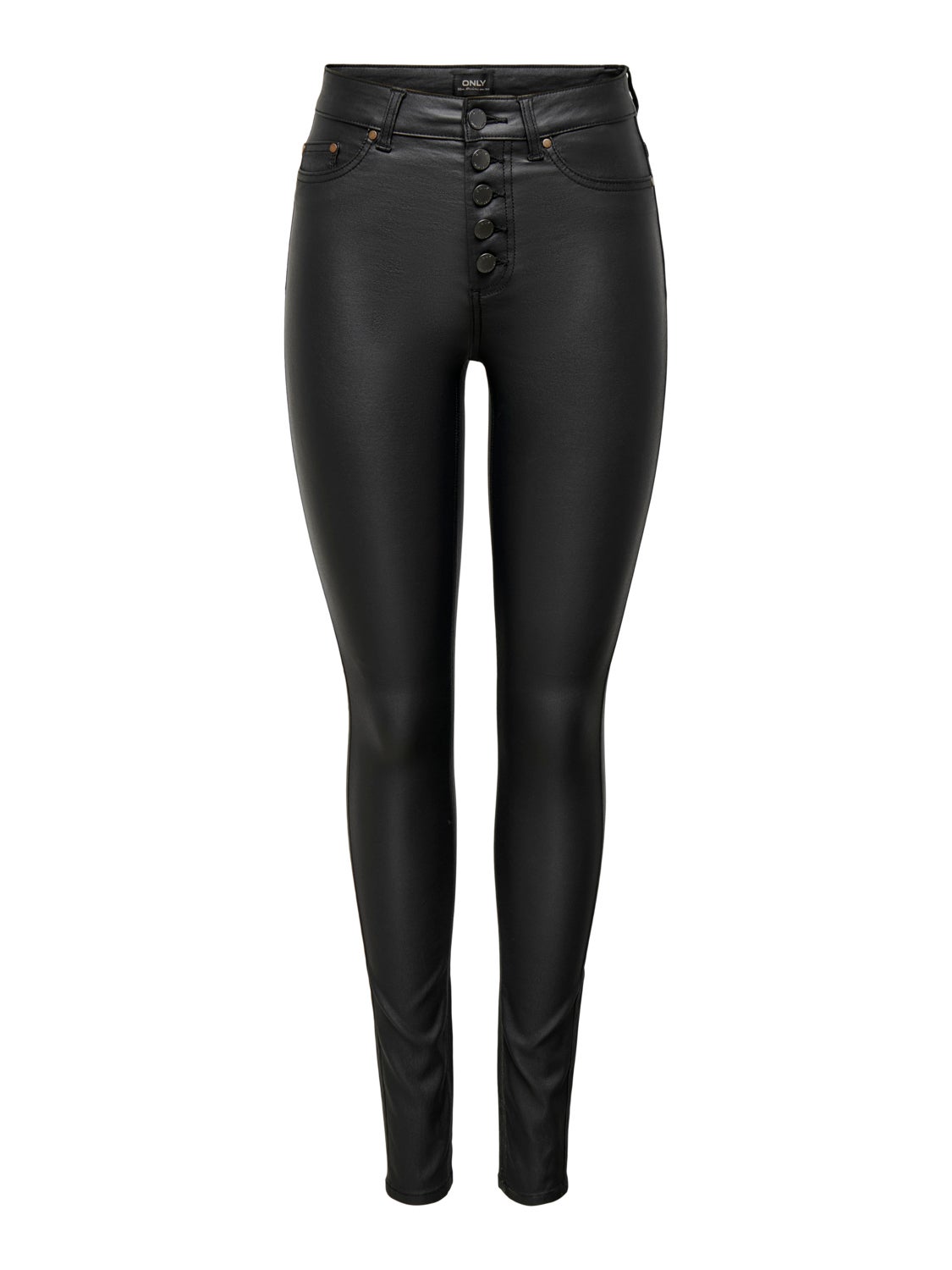 ONLBlush hw button coated Skinny fit jeans
