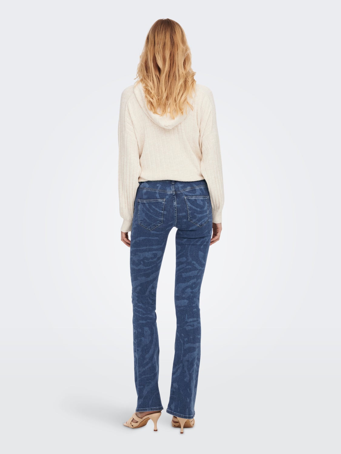 ONLBlush mid printed Flared Jeans