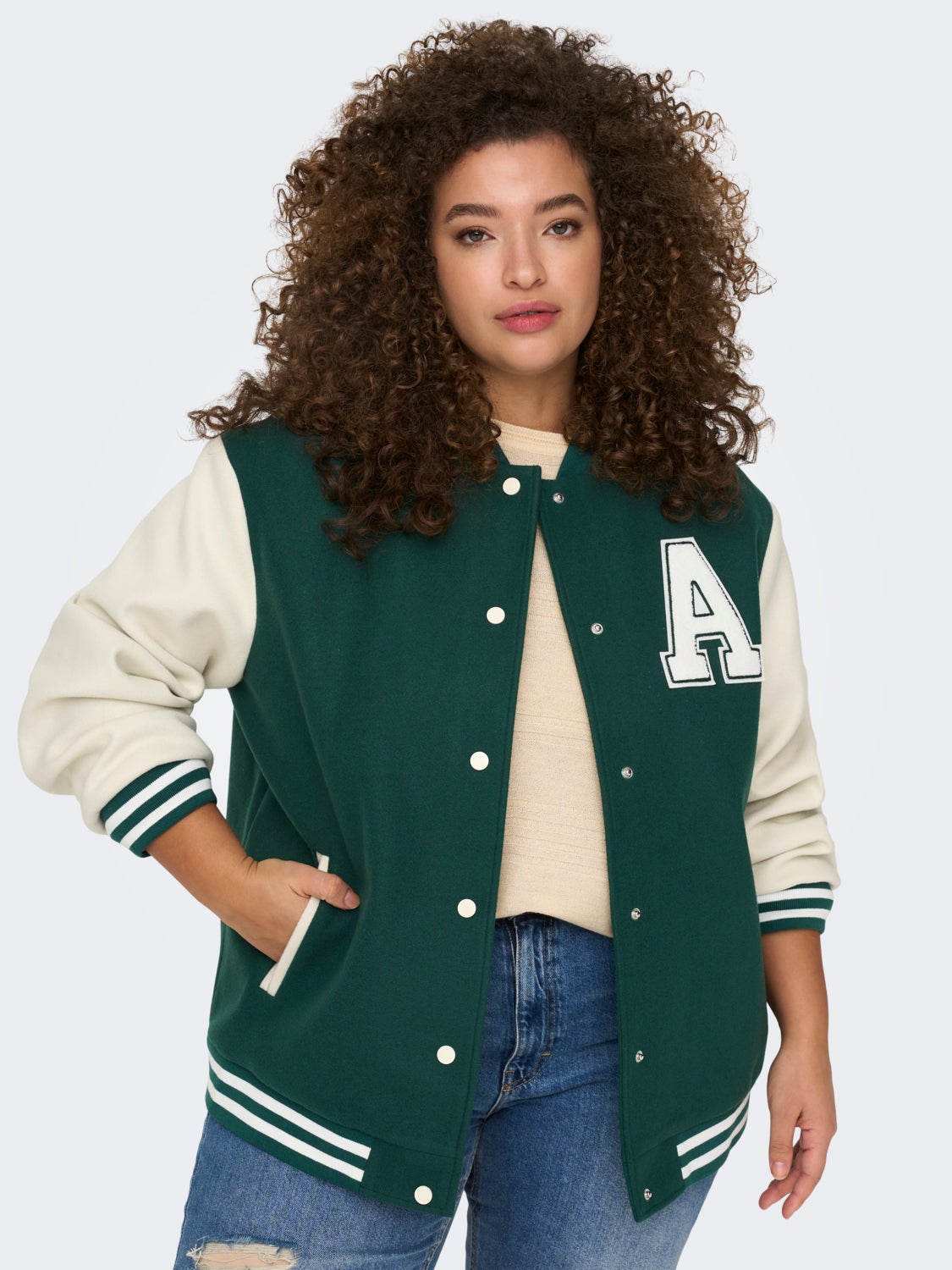 Curvy Bomber Jacket