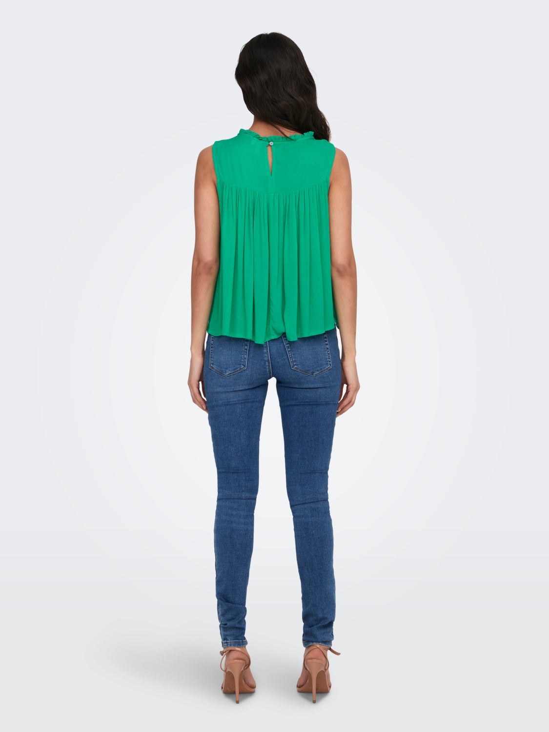 Relaxed Fit O-Neck Top