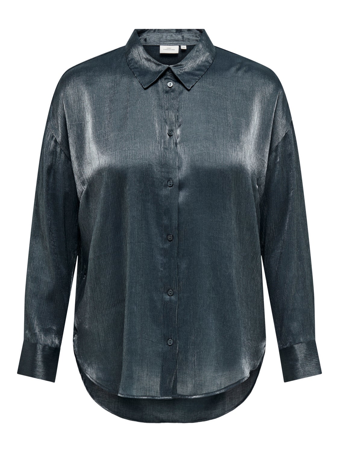 Curvy sateen shirt