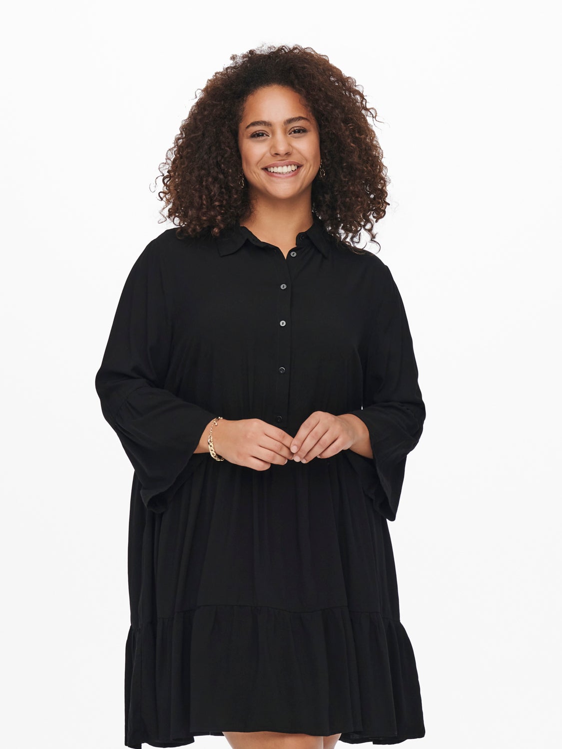 Curvy 3/4 sleeved tunic Dress