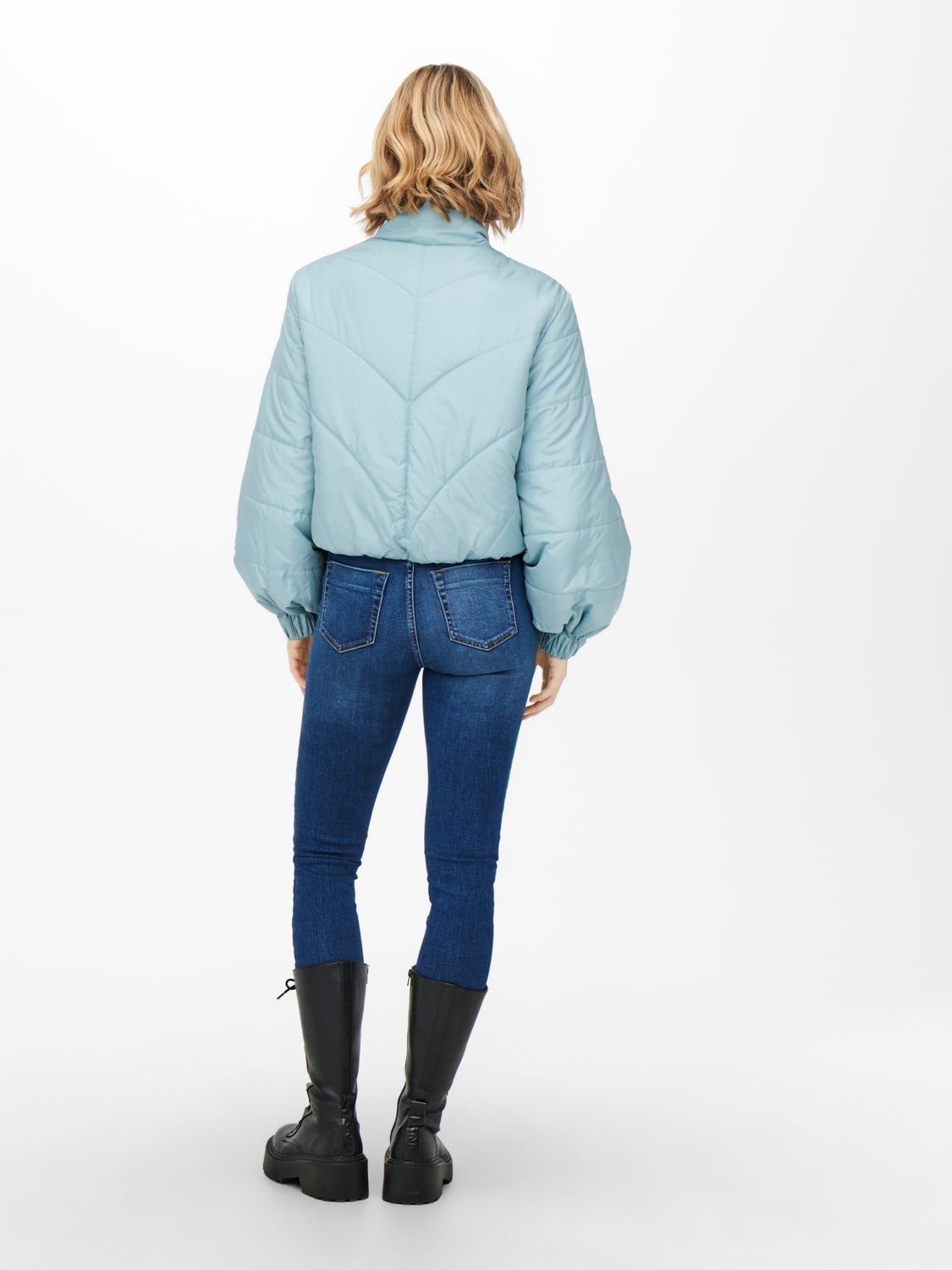 Solid colored quilted Jacket