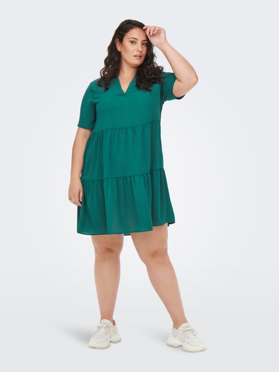 Curvy 2/4 Sleeve Dress