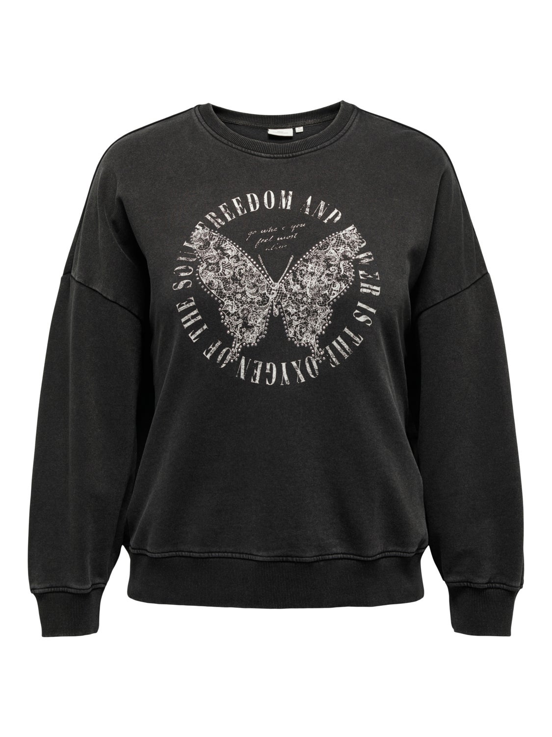 Curvy o-neck sweatshirt