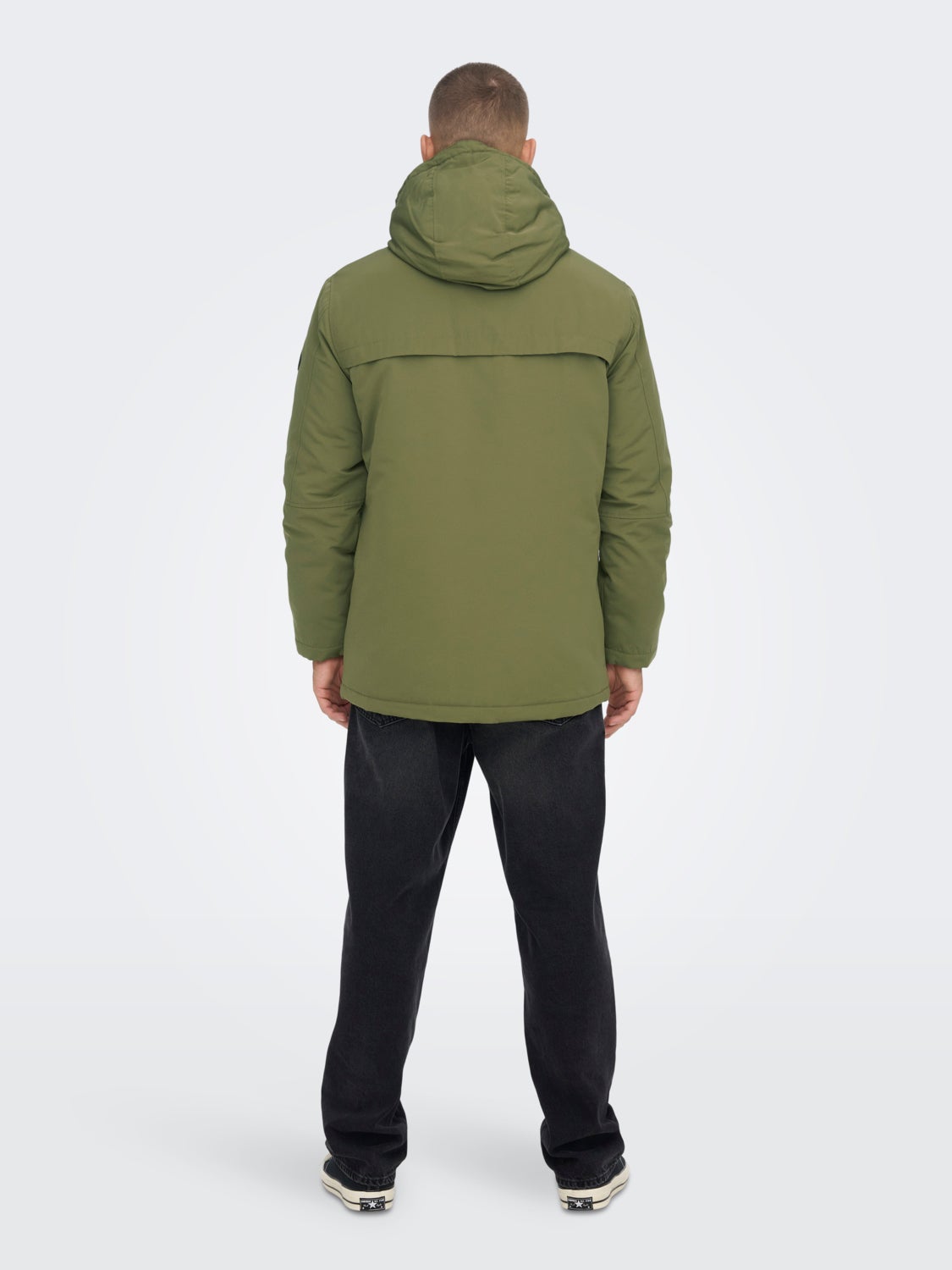 Parka jacket with hood