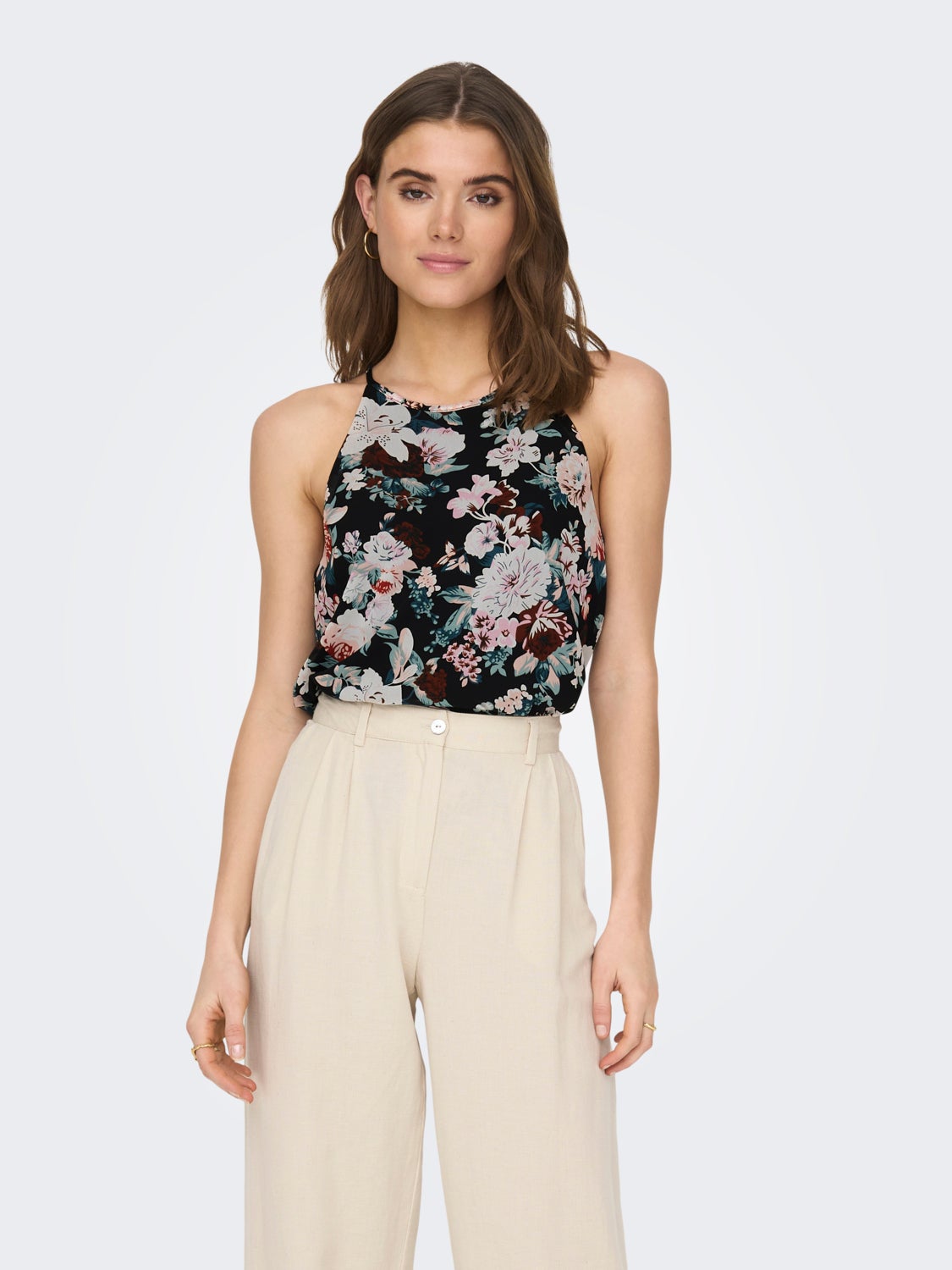 Halterneck Top with cut-out back