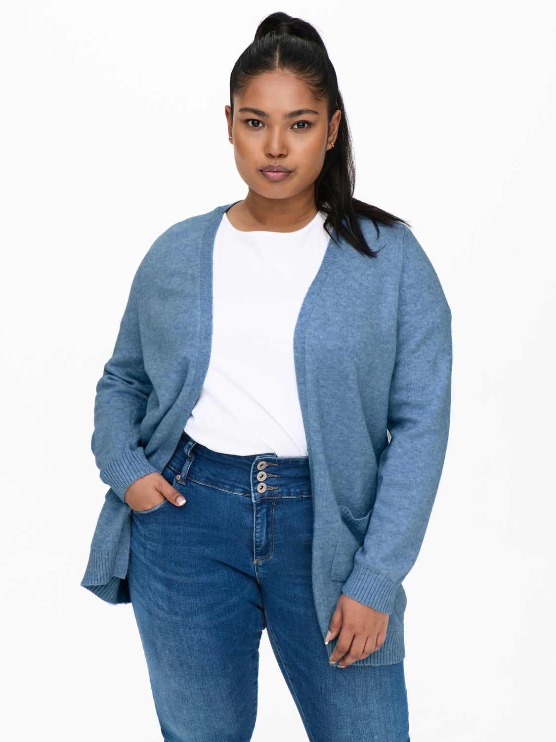 Curvy open Knitted Cardigan