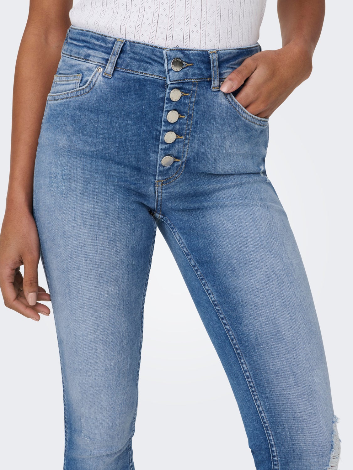 ONLBobby life mid ankle Skinny fit jeans