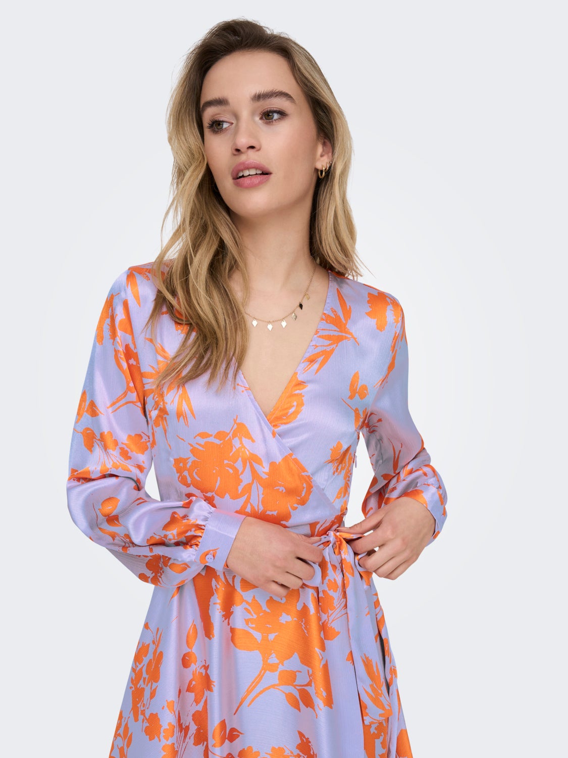 mini Long Sleeved Wrap Dress