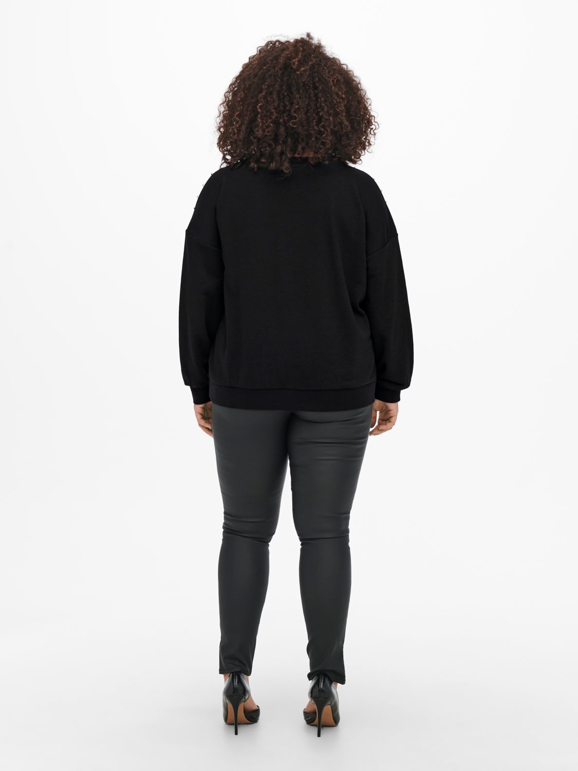 Curvy shoulder detailed Sweatshirt
