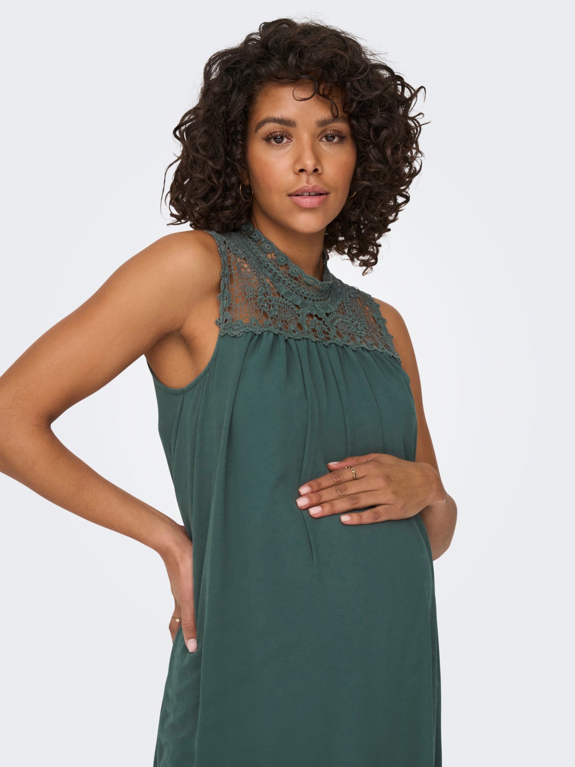 Mama lace detail dress