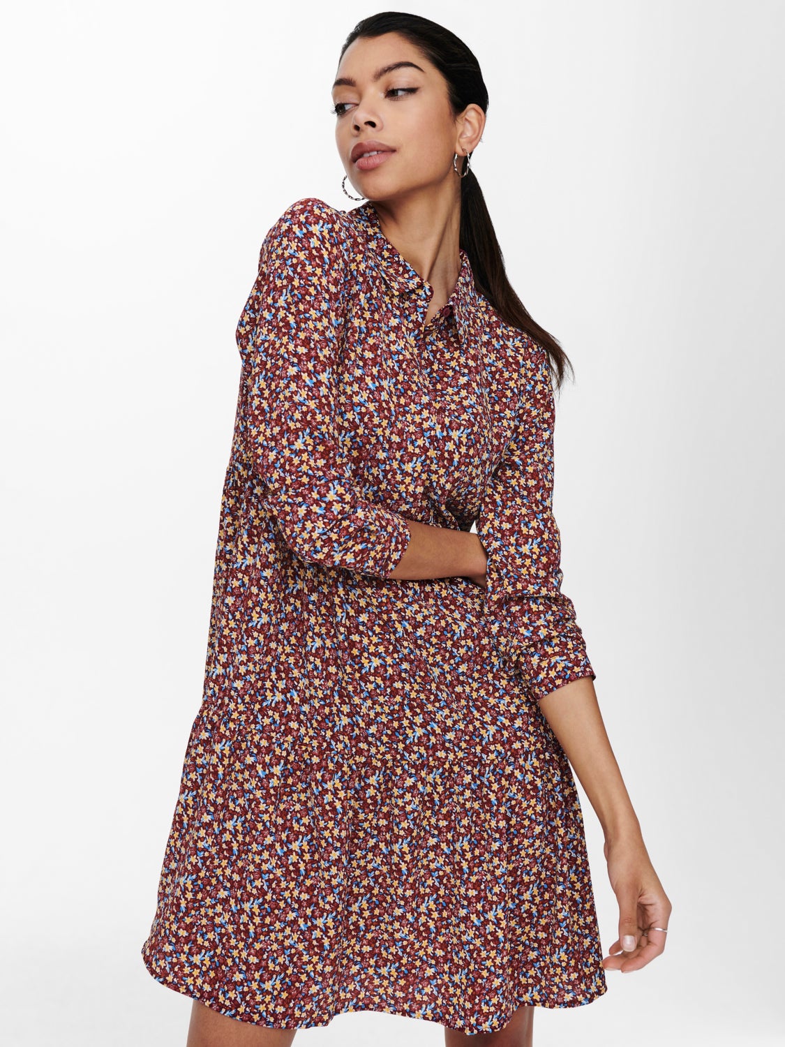 Mini dress with print