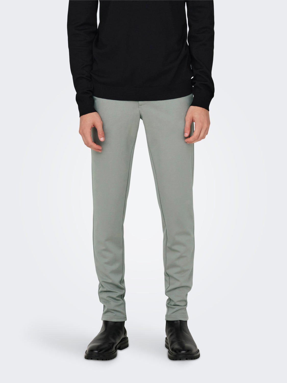 Solid colored chinos