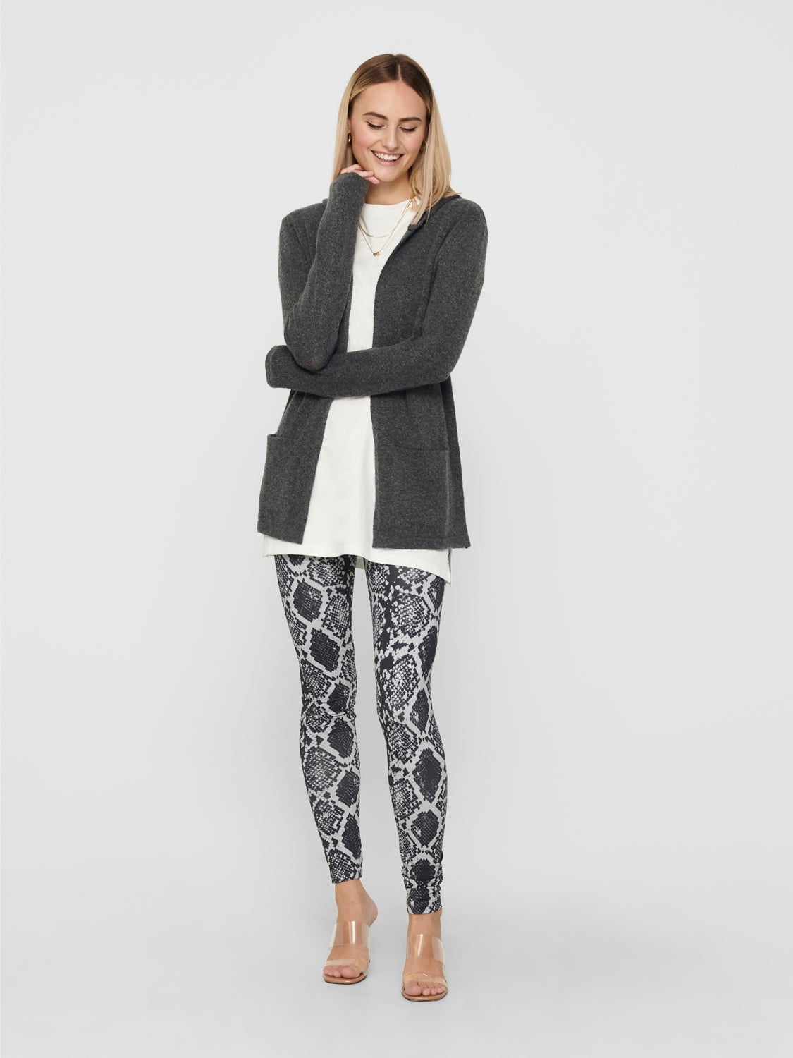 Hooded Knitted Cardigan