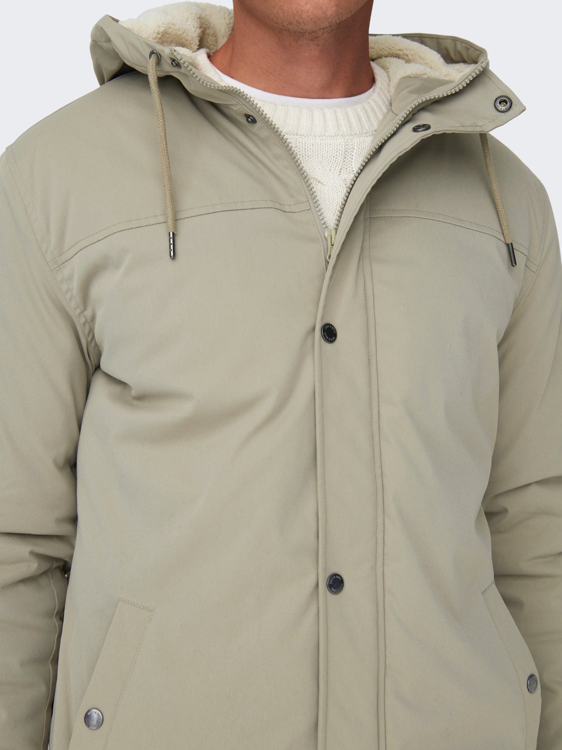 Hooded parka jacket