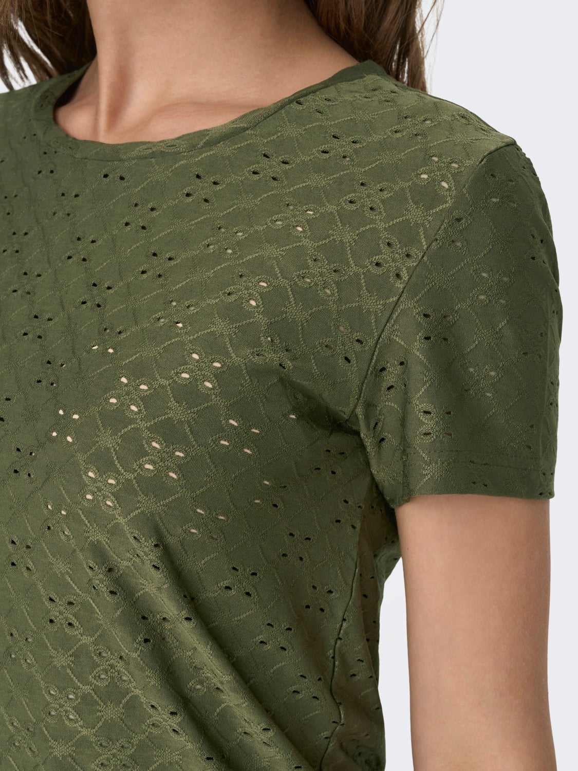 Detailed Short Sleeved Top