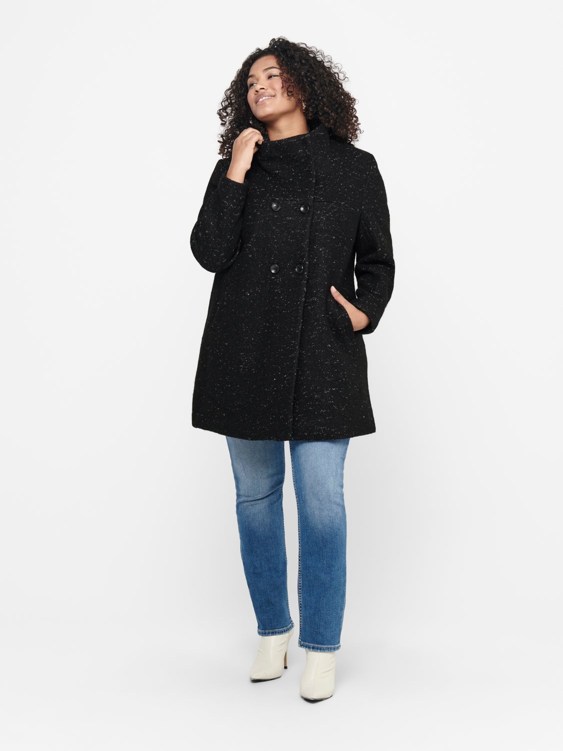 Curvy Wool Coat